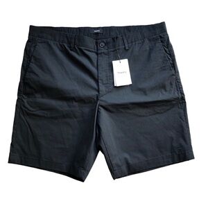 Theory NWT Mens Flat Front Golf Shorts Black  W38